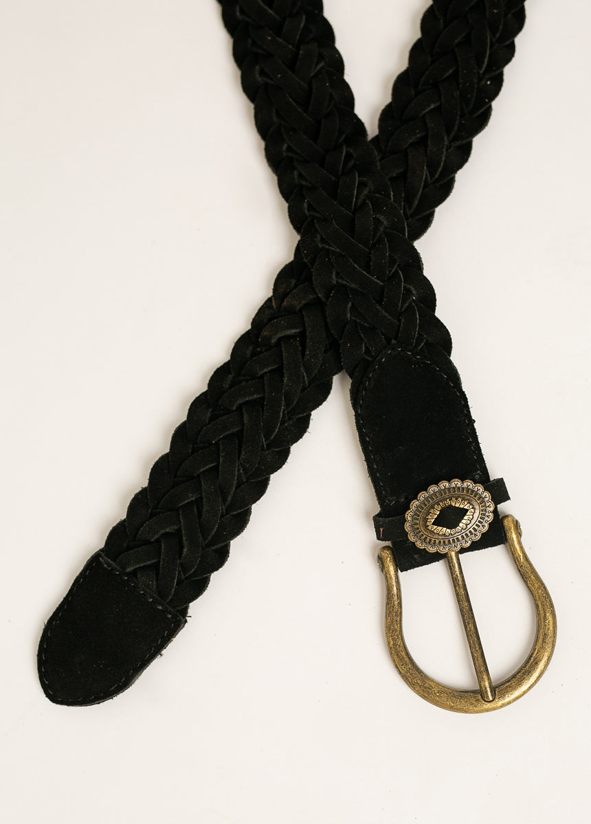 Winslow Leather Belt in Black-My Prom Time