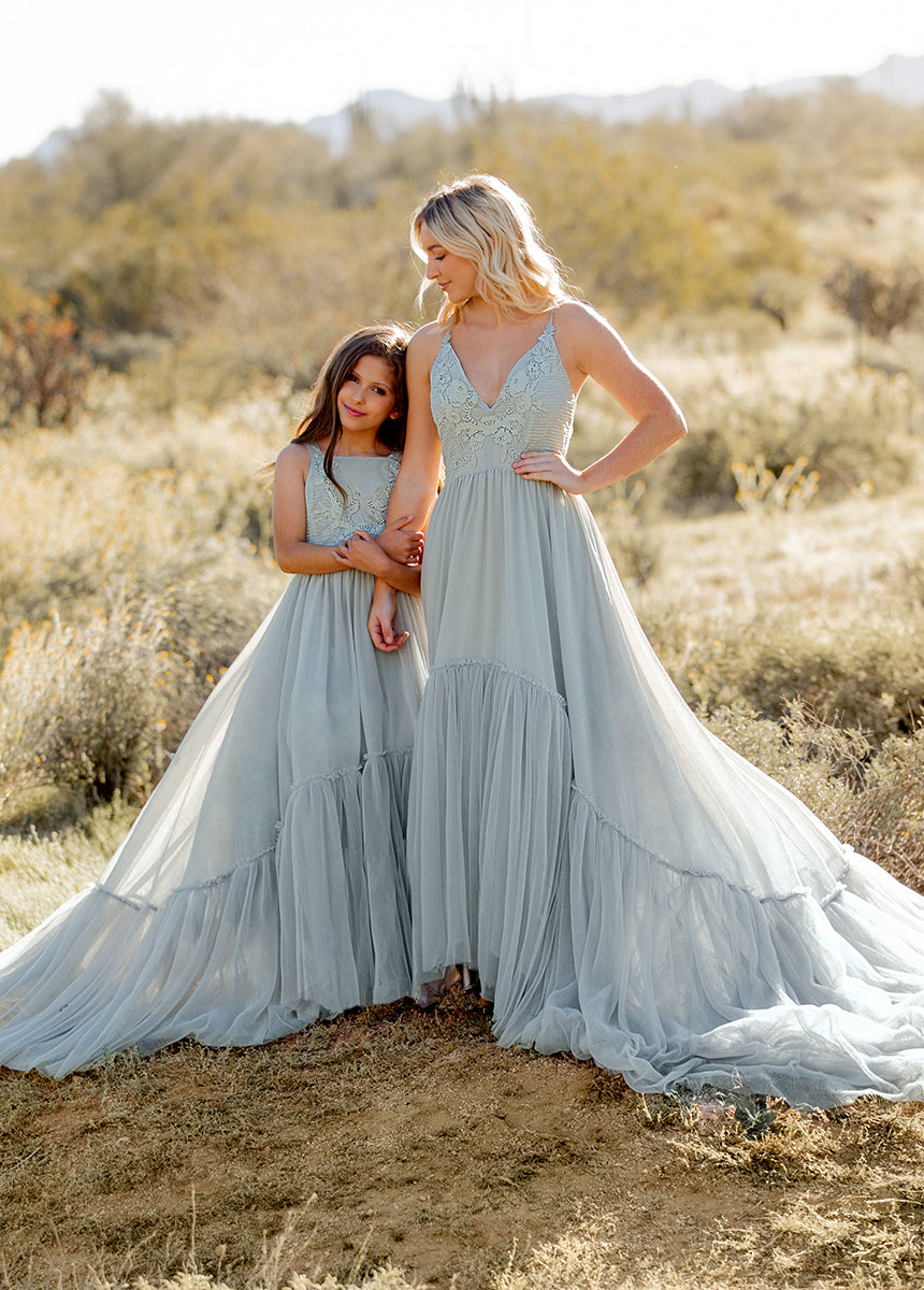 Maia Impact Dress in Blue Smoke-My Prom Time