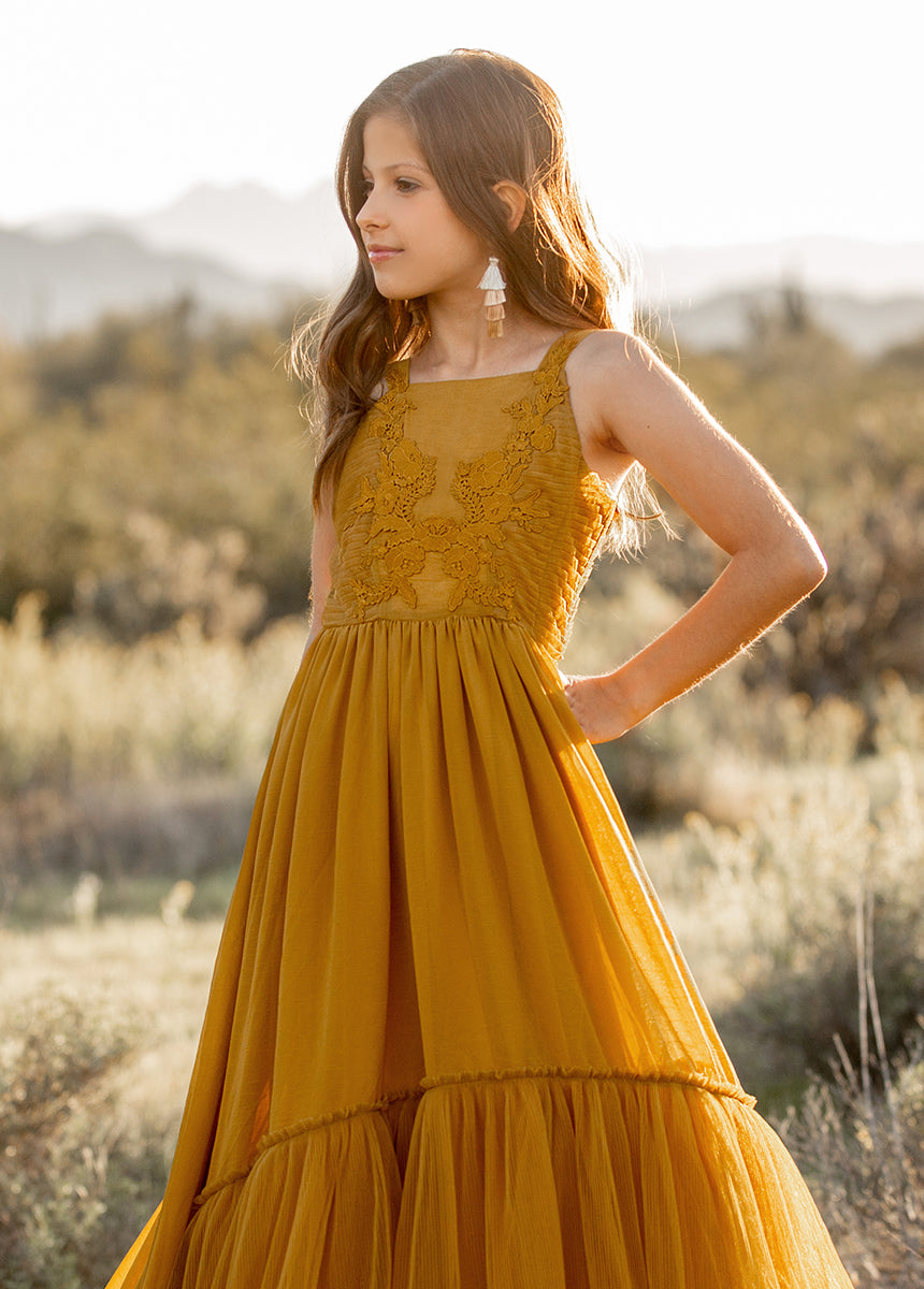 Maia Impact Dress in Tarnished Gold-My Prom Time