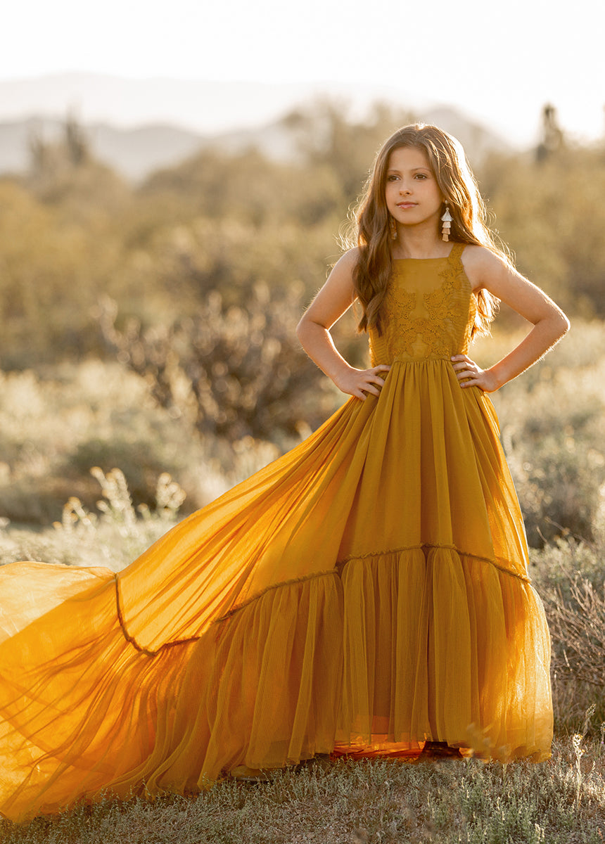 Maia Impact Dress in Tarnished Gold-My Prom Time