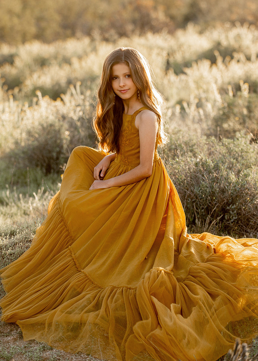 Maia Impact Dress in Tarnished Gold-My Prom Time