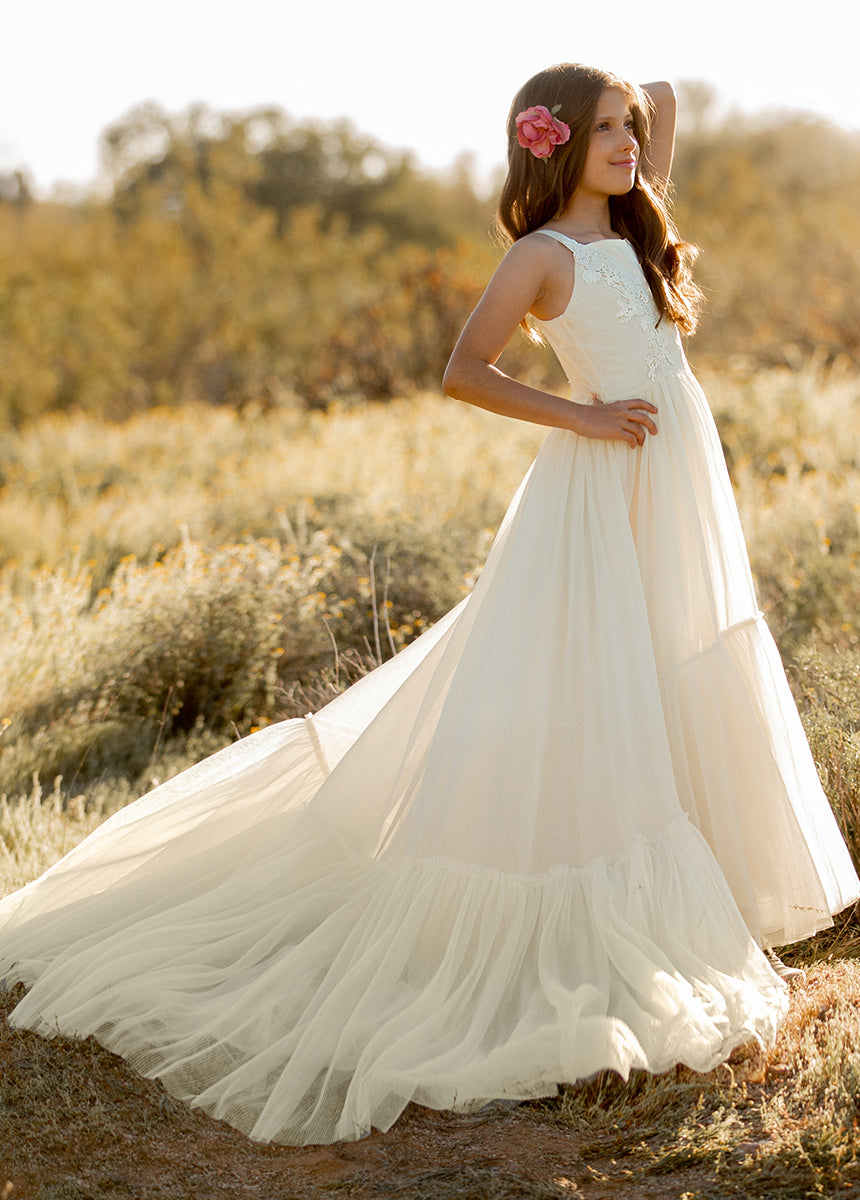 Maia Impact Dress in Cream-My Prom Time