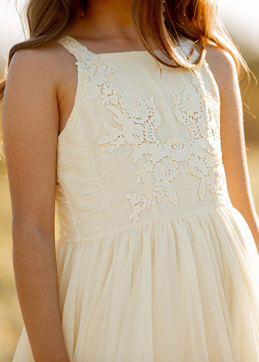 Maia Impact Dress in Cream-My Prom Time