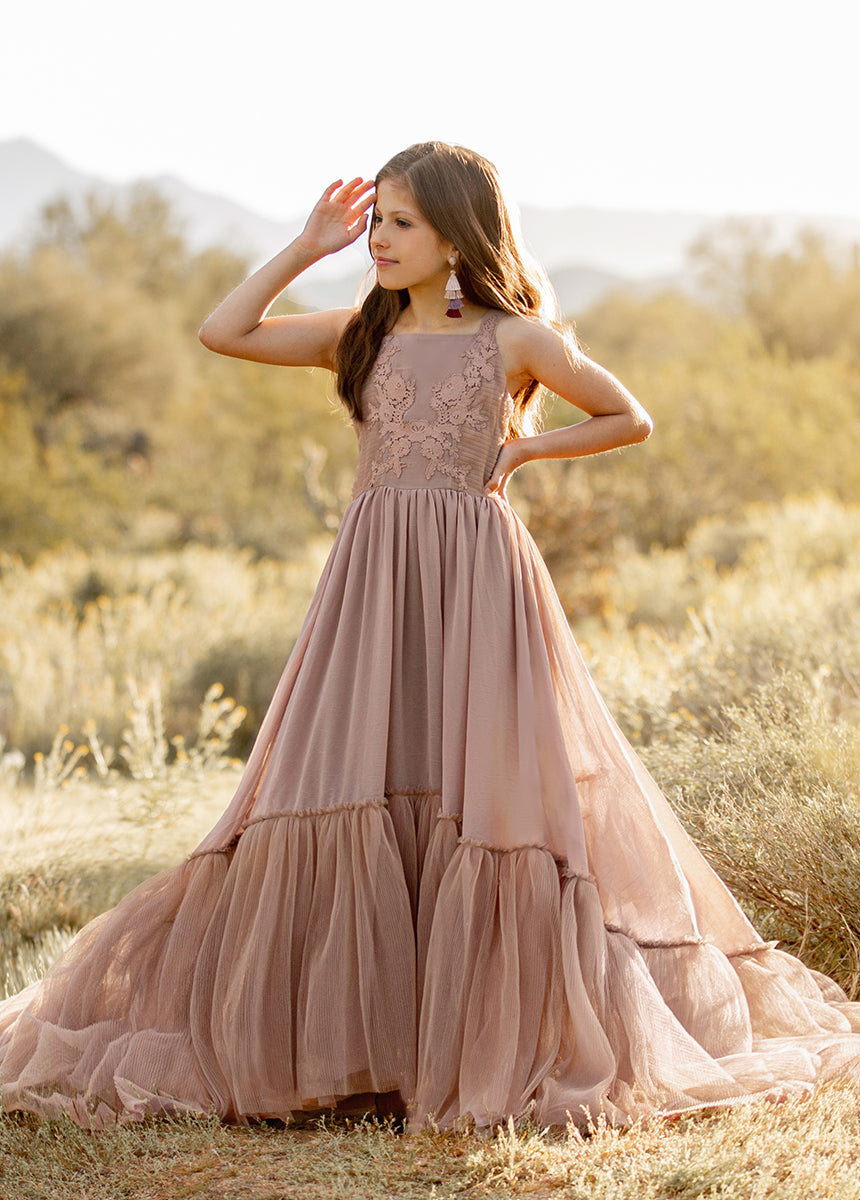 Maia Impact Dress in Rose Taupe-My Prom Time