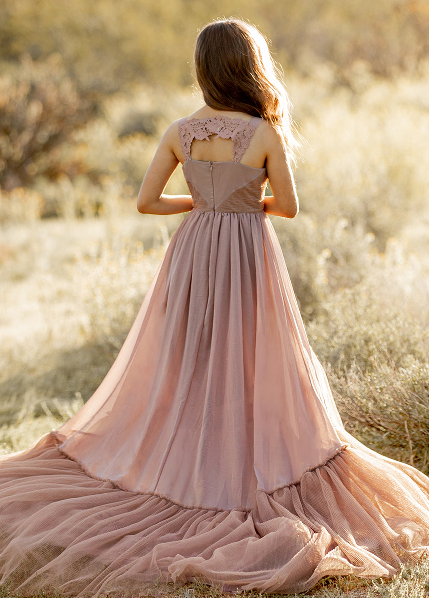 Maia Impact Dress in Rose Taupe-My Prom Time