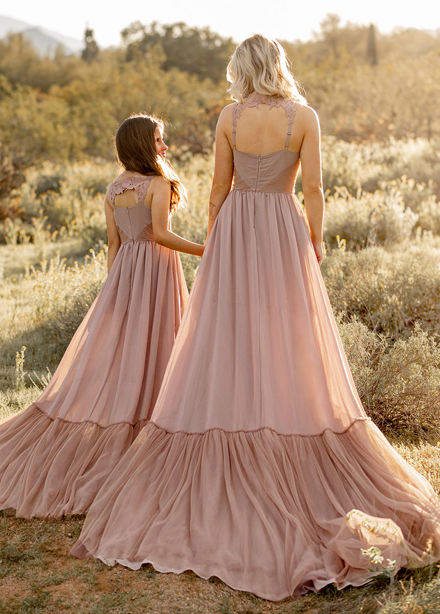 Maia Impact Dress in Rose Taupe-My Prom Time