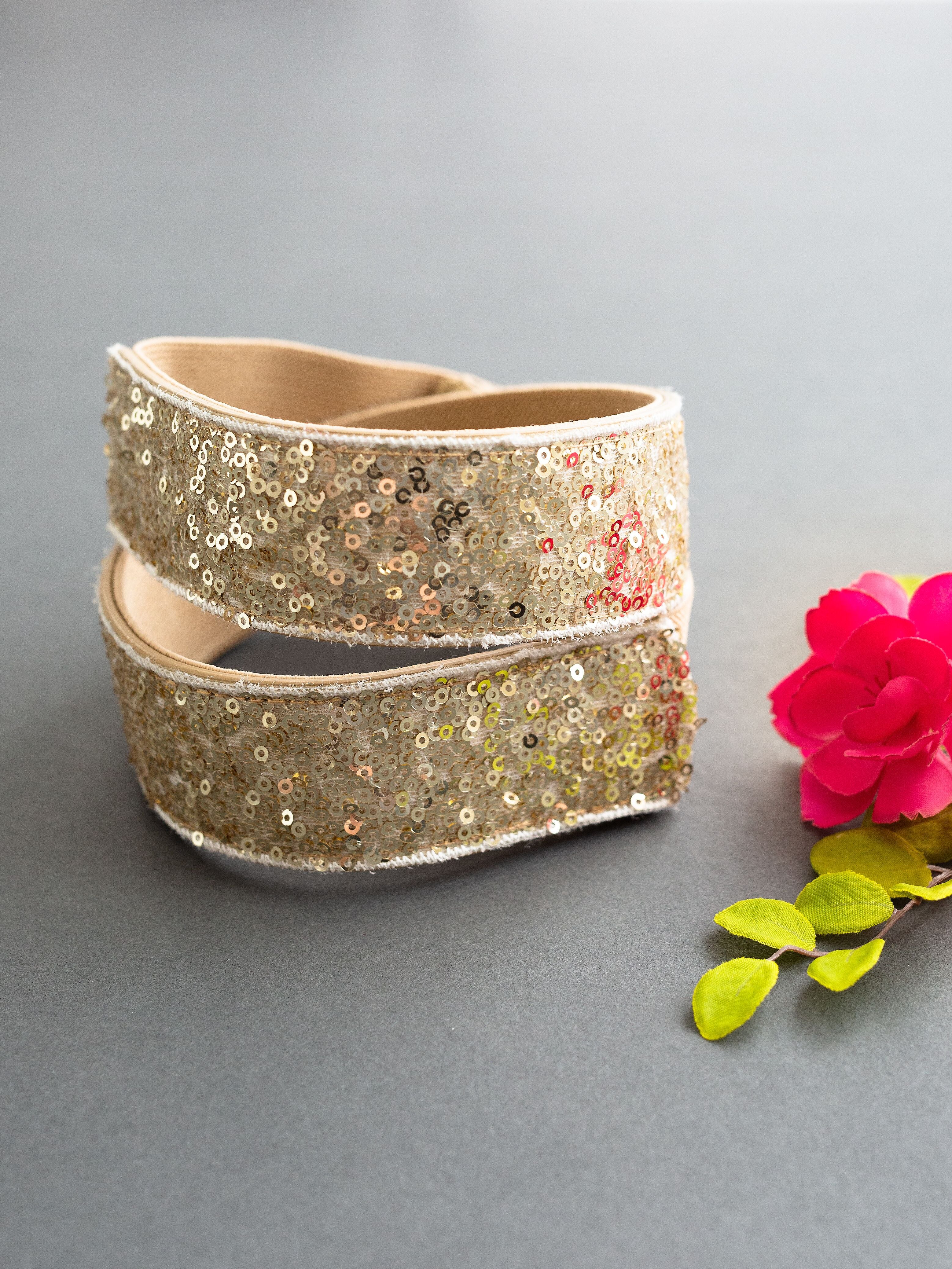 Molly Sequin Belt in Gold-My Prom Time