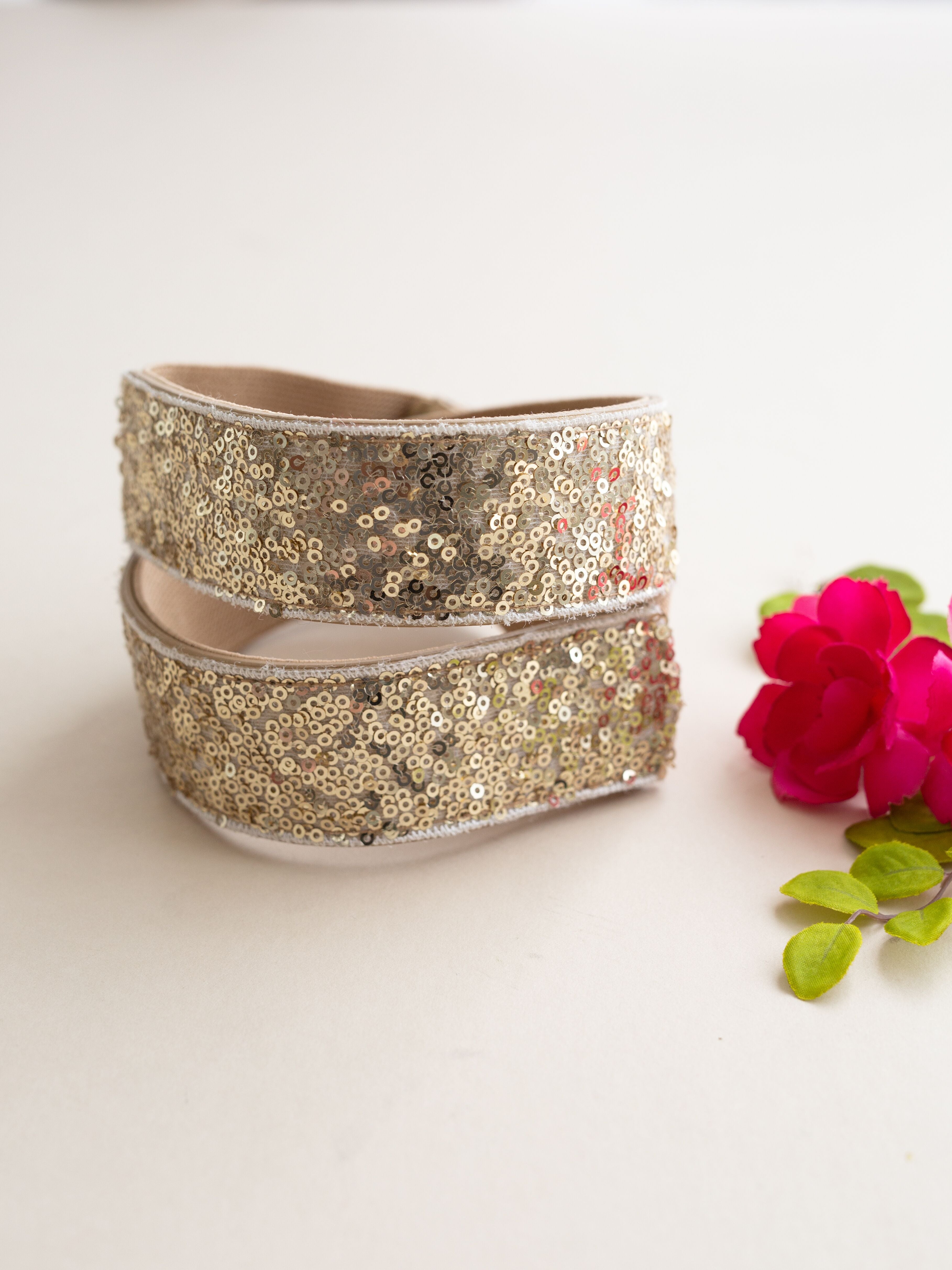 Molly Sequin Belt in Gold-My Prom Time