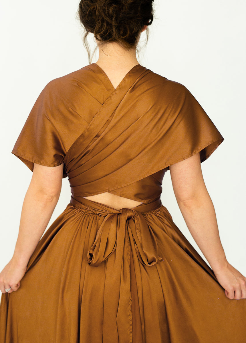 June Impact Dress in Dark Honey-My Prom Time