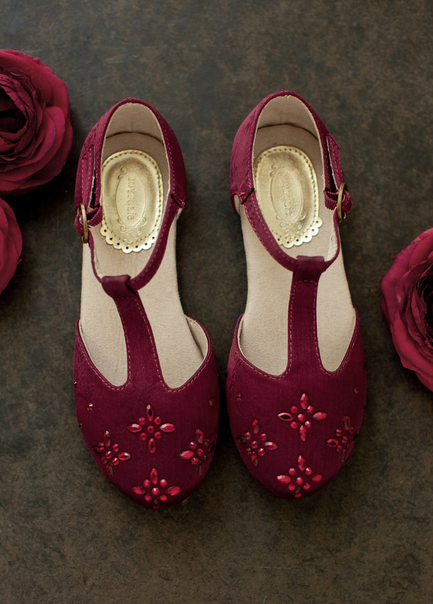 Natalia Flat in Burgundy-My Prom Time