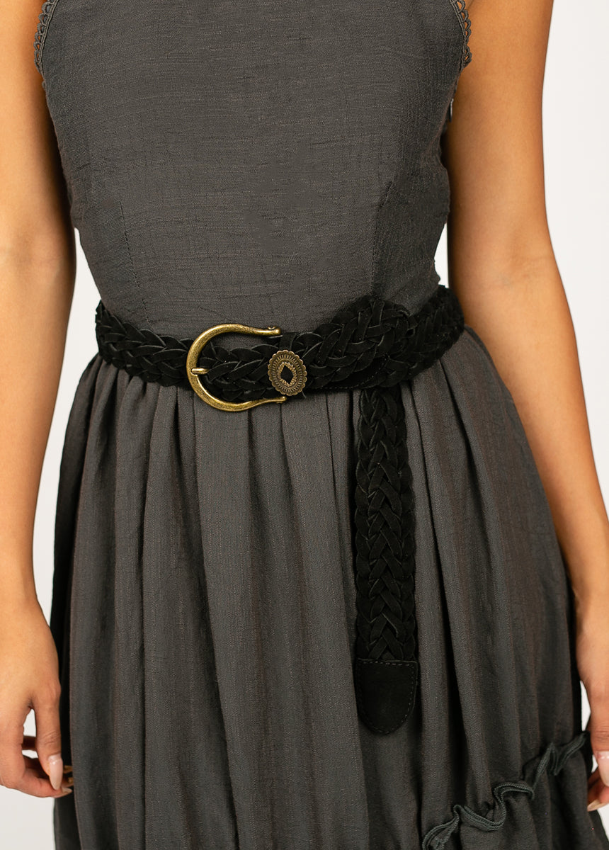 Winslow Leather Belt in Black-My Prom Time