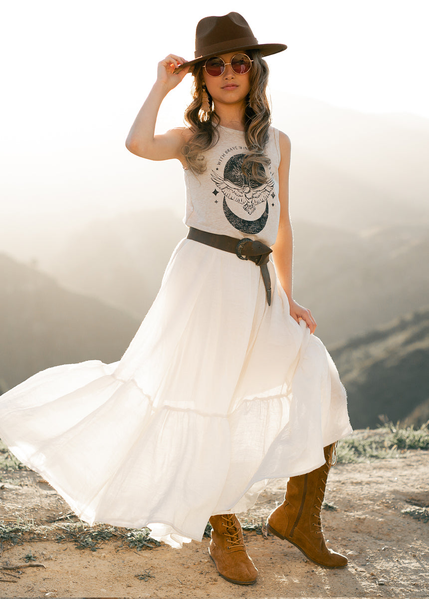 Annabel Skirt in Cream-My Prom Time