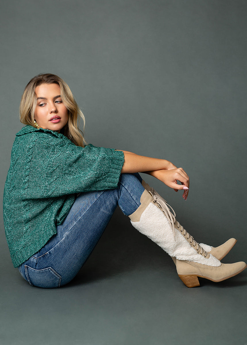 Kiko Tall Boots in Tan-My Prom Time