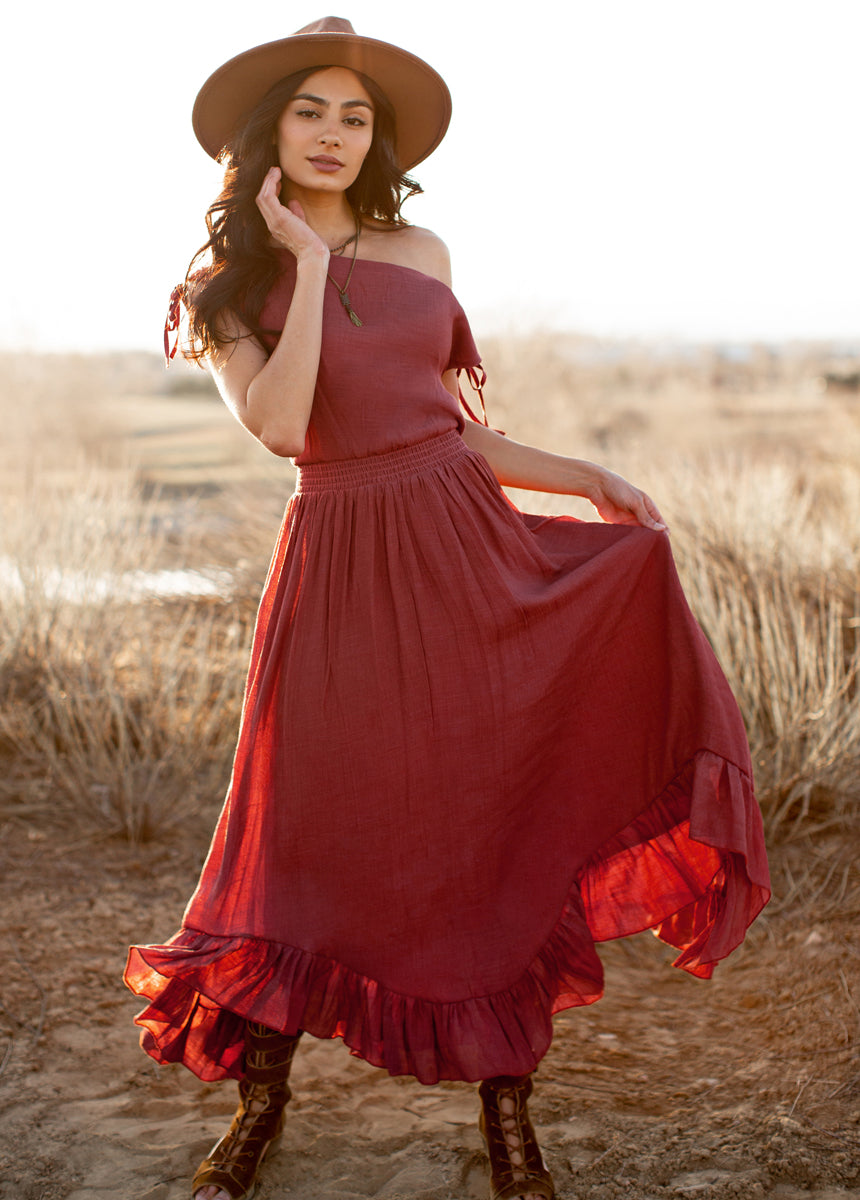 Gia Dress in Mesa Rose-My Prom Time