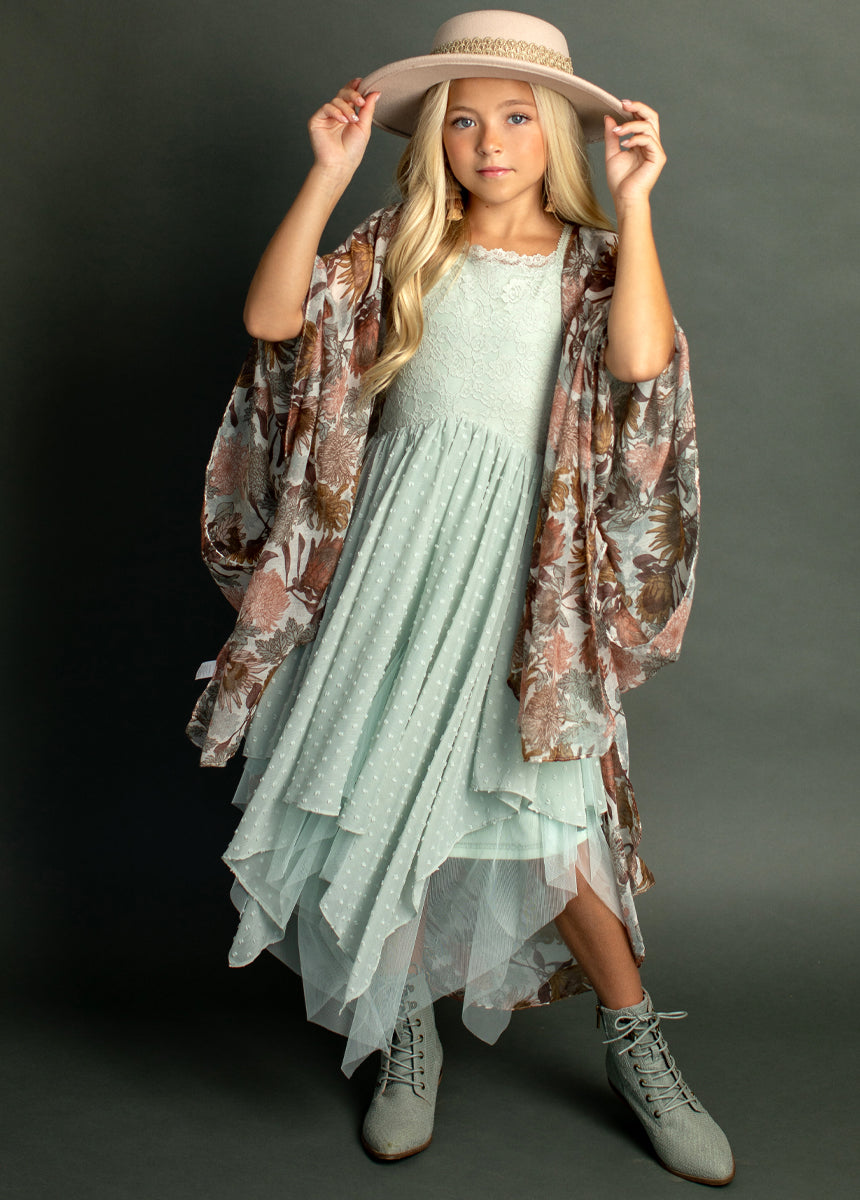 Eliza Boot in Neutral Green-My Prom Time