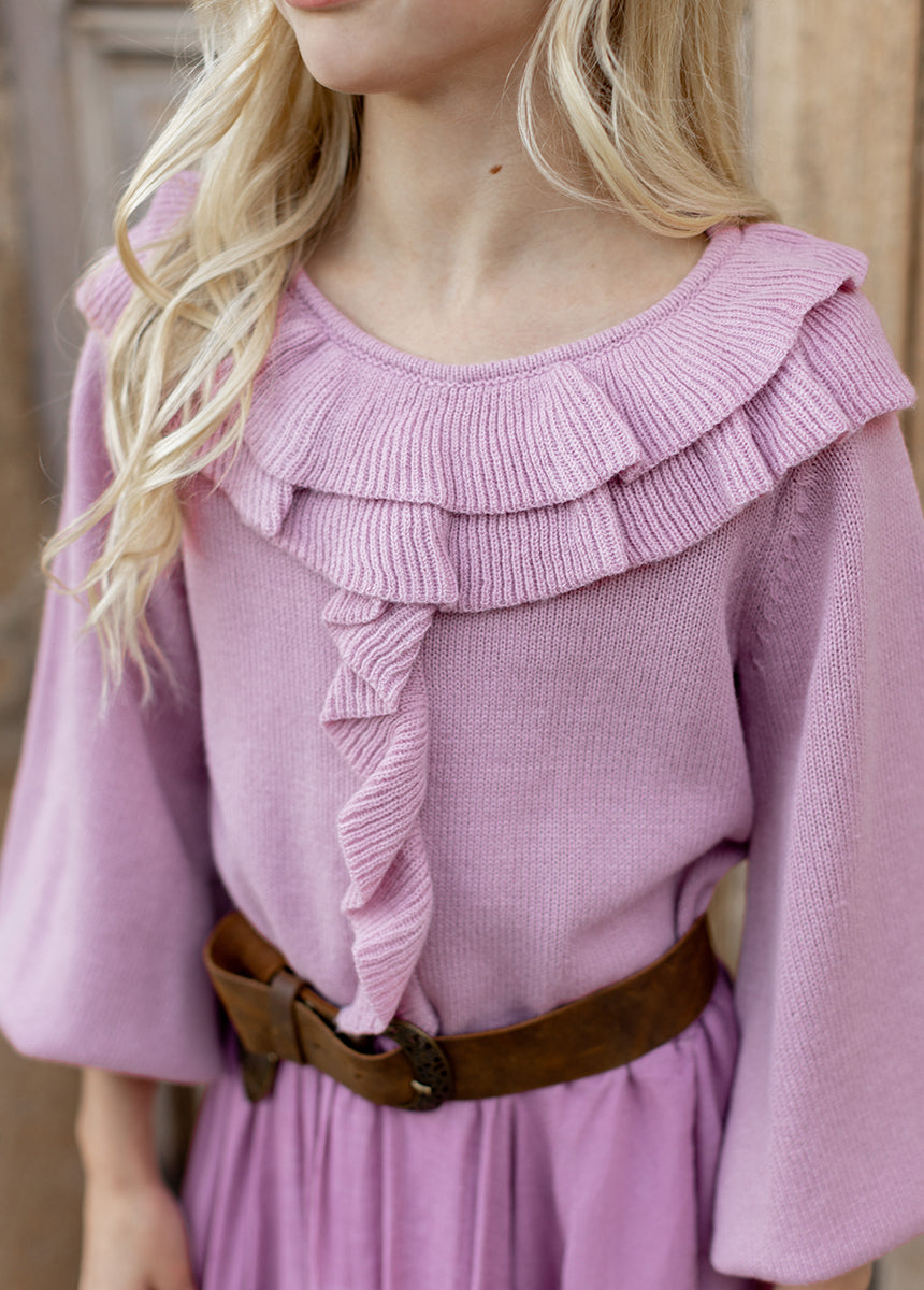 Anilah Sweater in Dusty Rose-My Prom Time