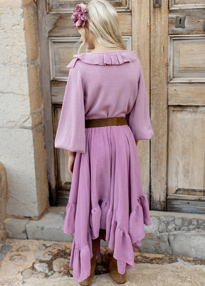 Anilah Sweater in Dusty Rose-My Prom Time