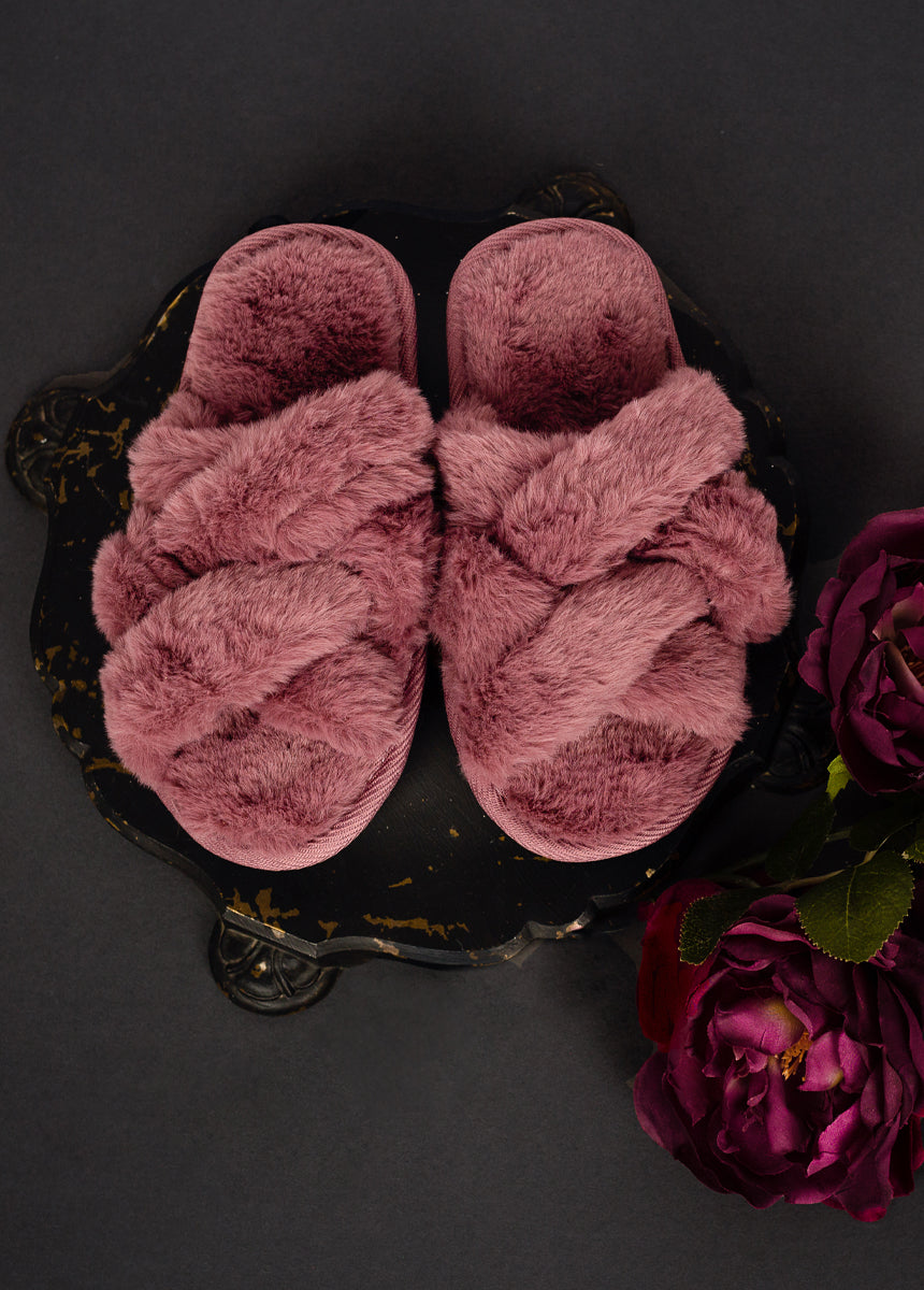 Taisha Slippers in Plum-My Prom Time