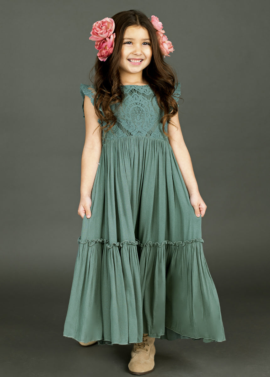 Macy Dress in Beach Sage-My Prom Time
