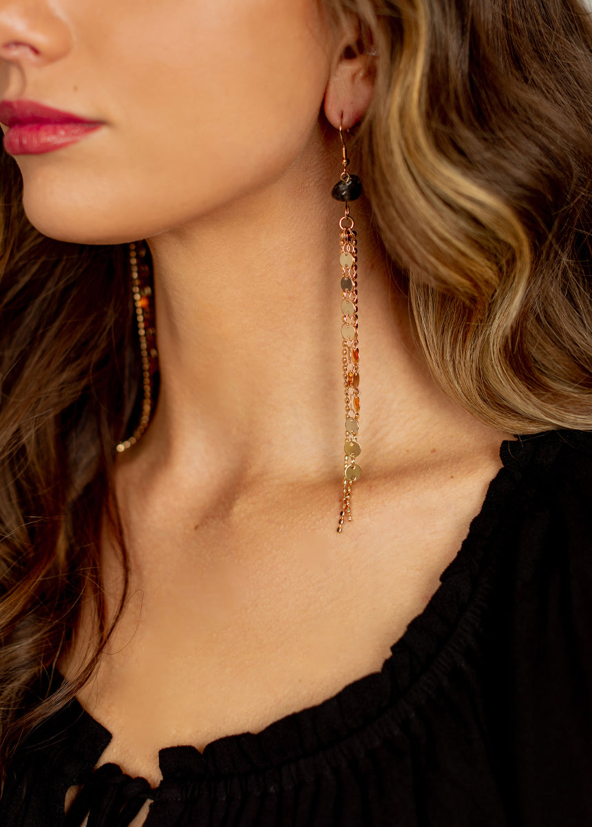 Sagitta Earrings in Stone-My Prom Time