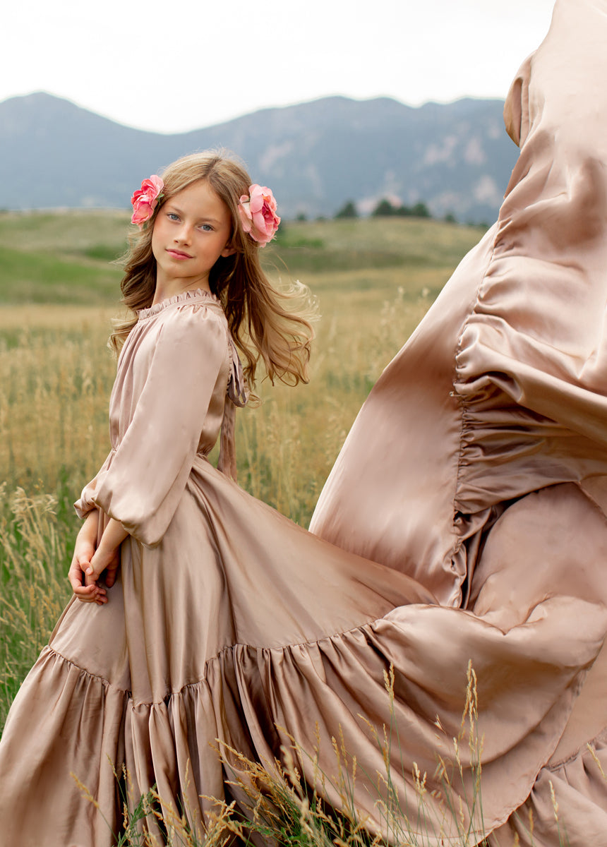 Leana Impact Dress in Stone-My Prom Time