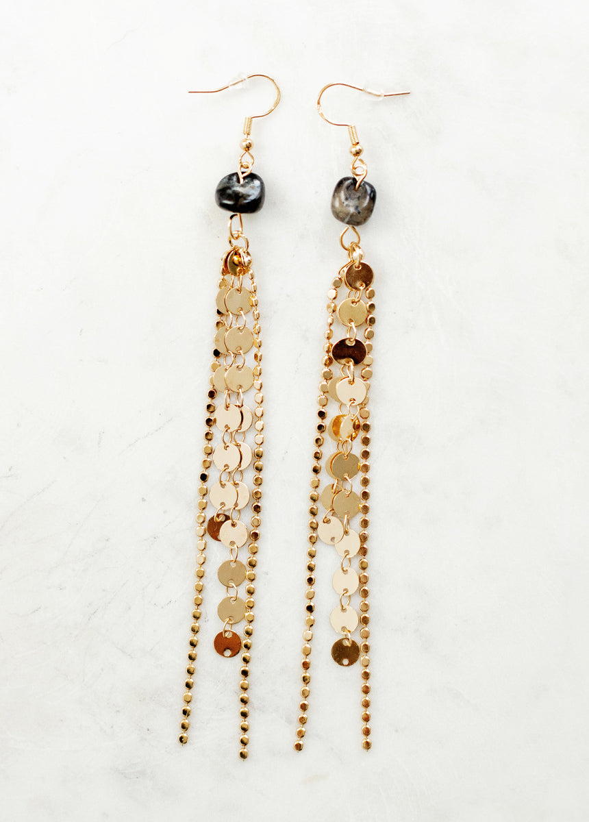 Sagitta Earrings in Stone-My Prom Time