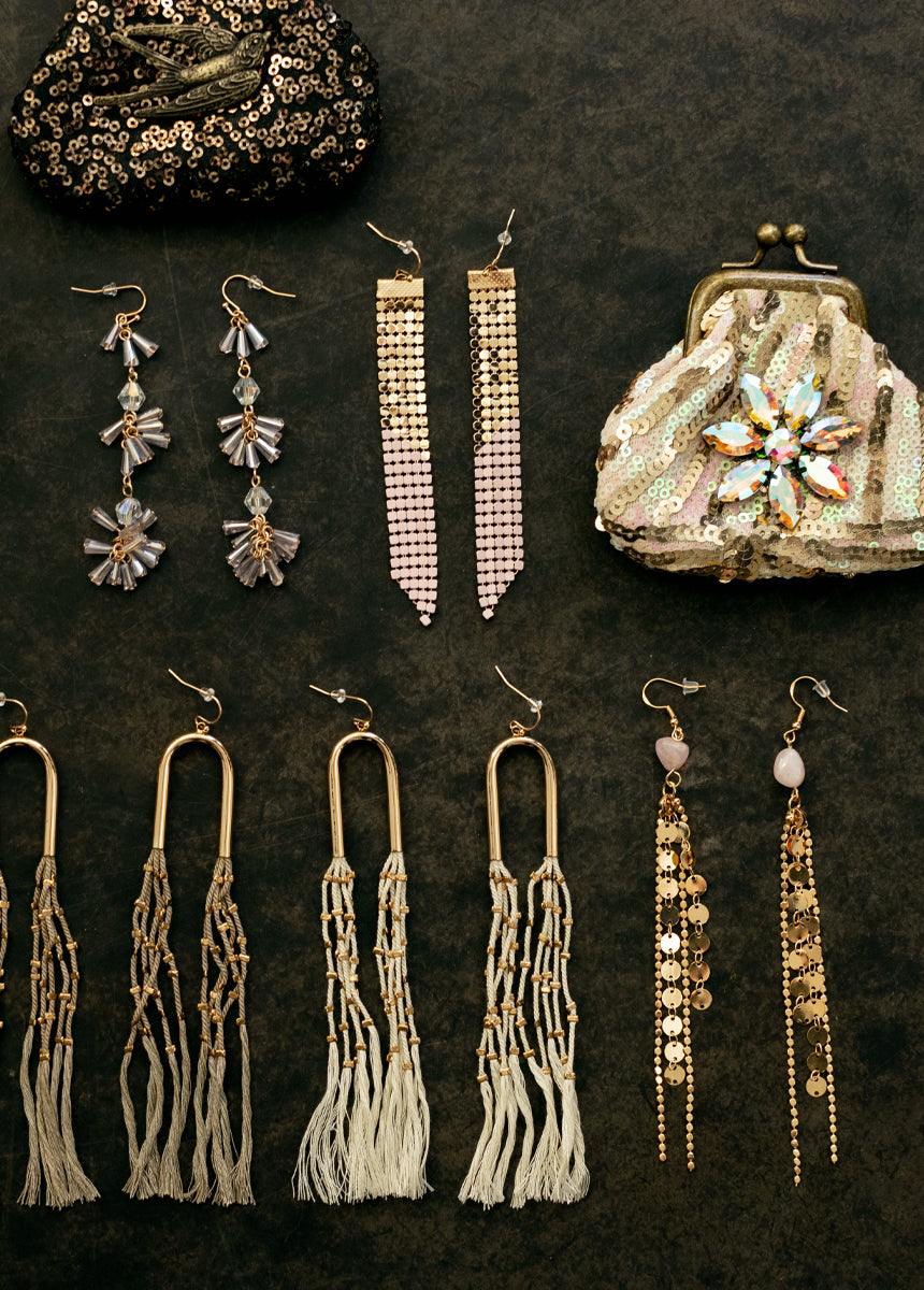 Sagitta Earrings in Rose Quartz-My Prom Time