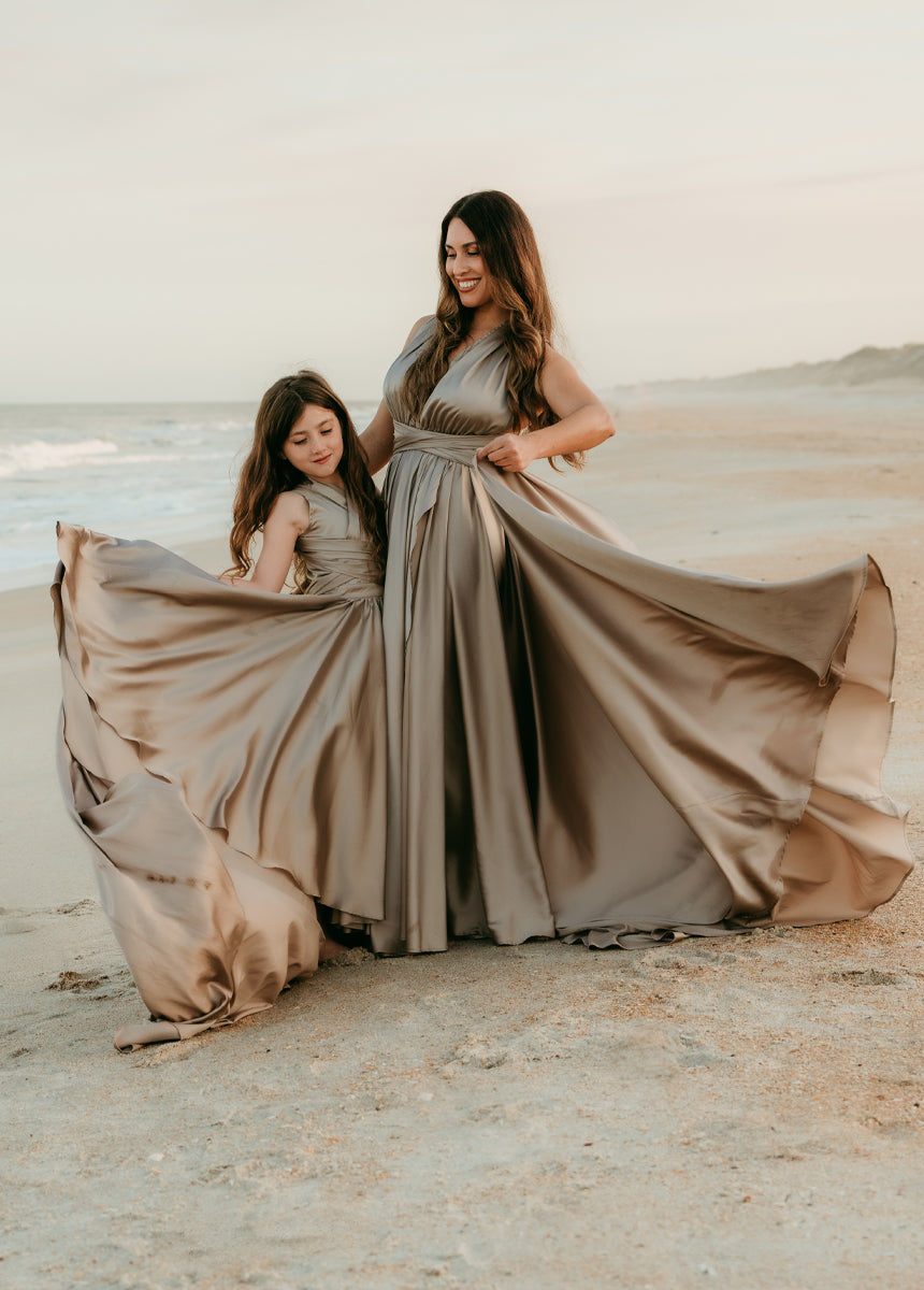 June Impact Dress in Stone-My Prom Time