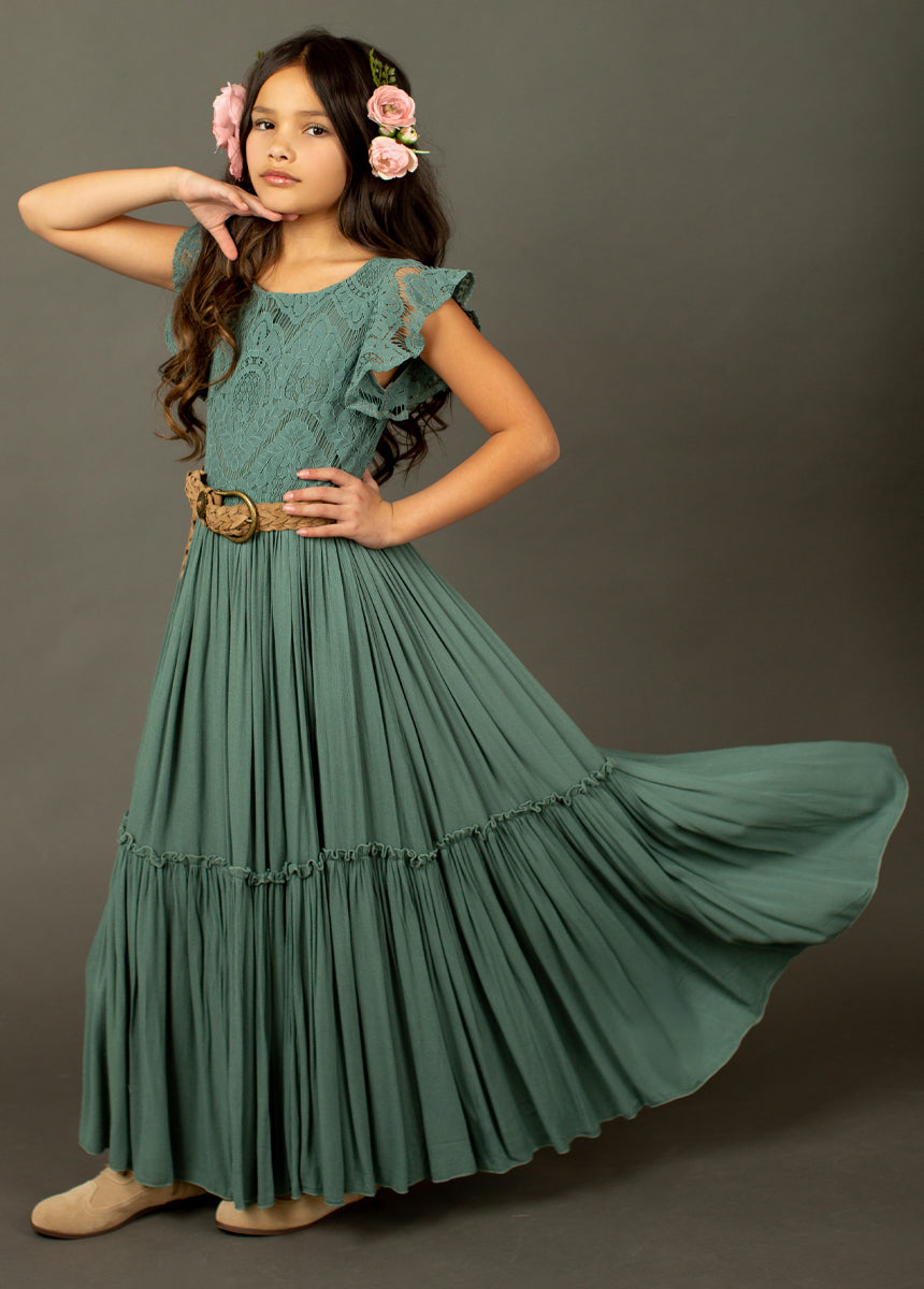Macy Dress in Beach Sage-My Prom Time