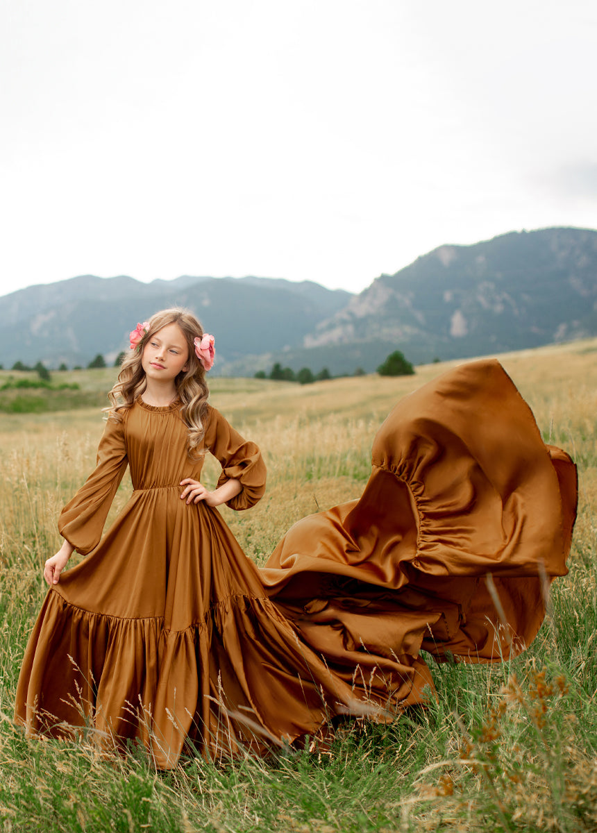 Leana Impact Dress in Dark Honey-My Prom Time