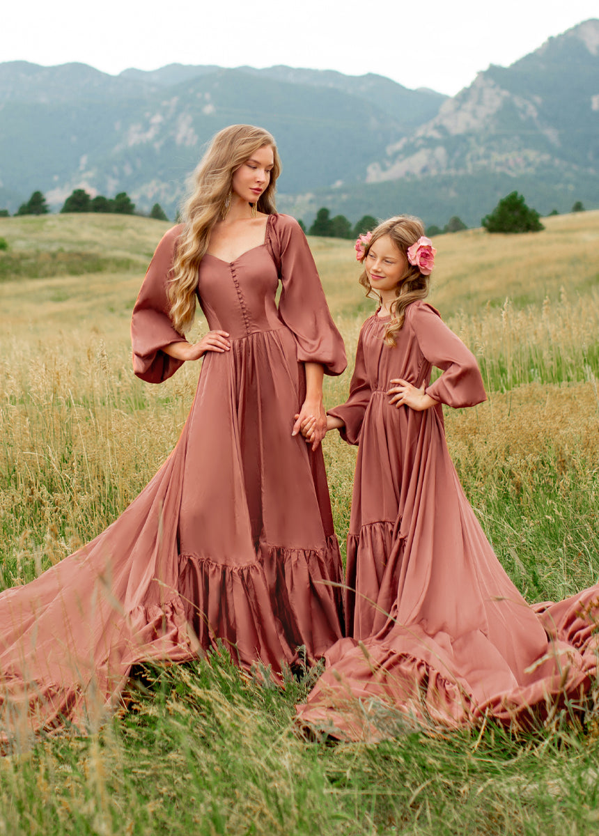 Leana Impact Dress in Cedarwood-My Prom Time