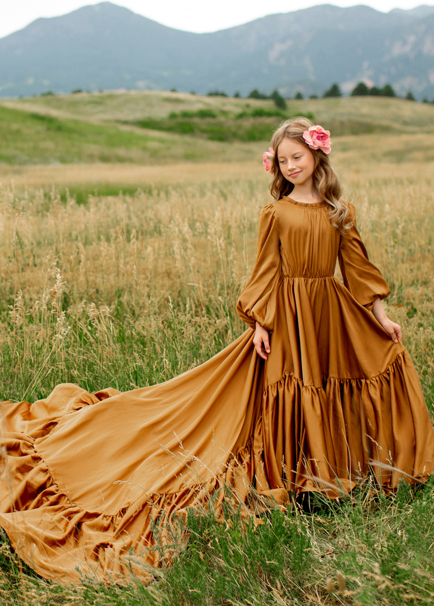 Leana Impact Dress in Dark Honey-My Prom Time