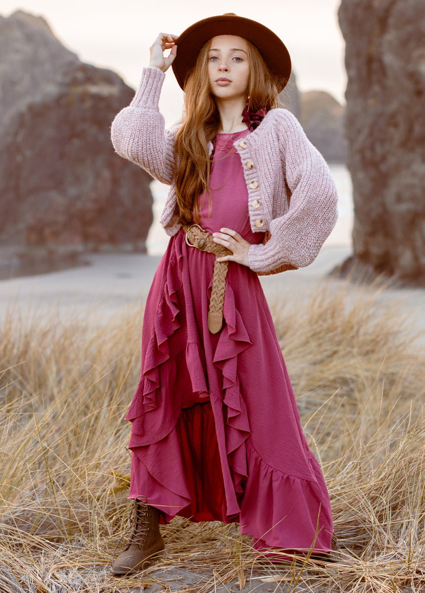 Minnie Cardigan in Warm-My Prom Time