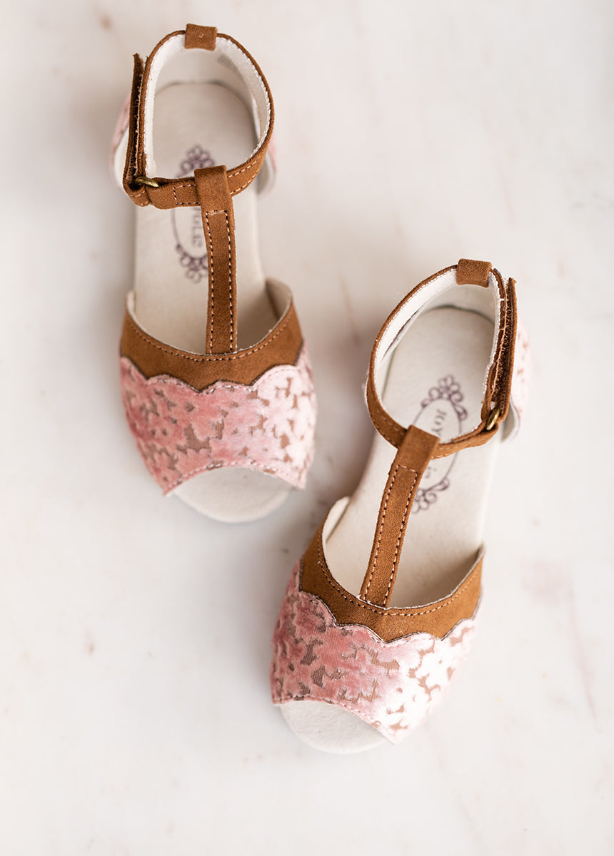 Stella Sandal Flat in Light Pink-My Prom Time