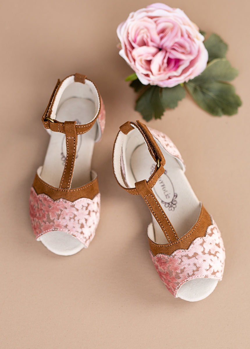 Stella Sandal Flat in Light Pink-My Prom Time