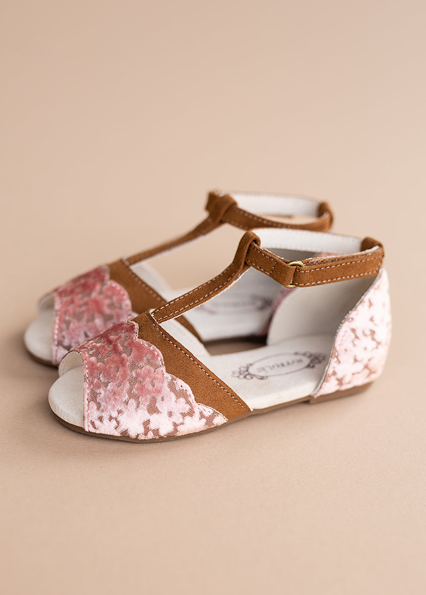 Stella Sandal Flat in Light Pink-My Prom Time