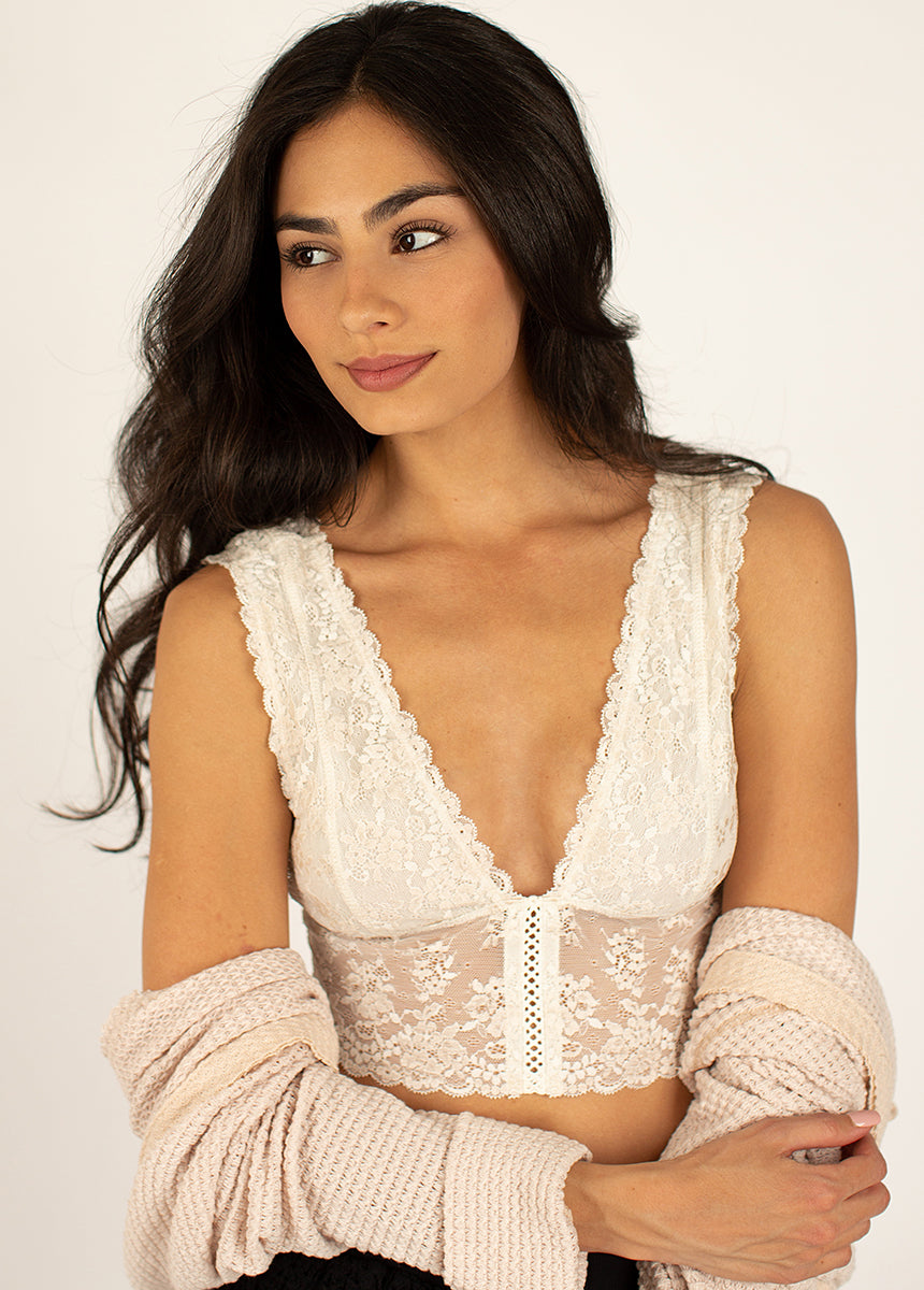 Sylvan Bralette in Cream-My Prom Time