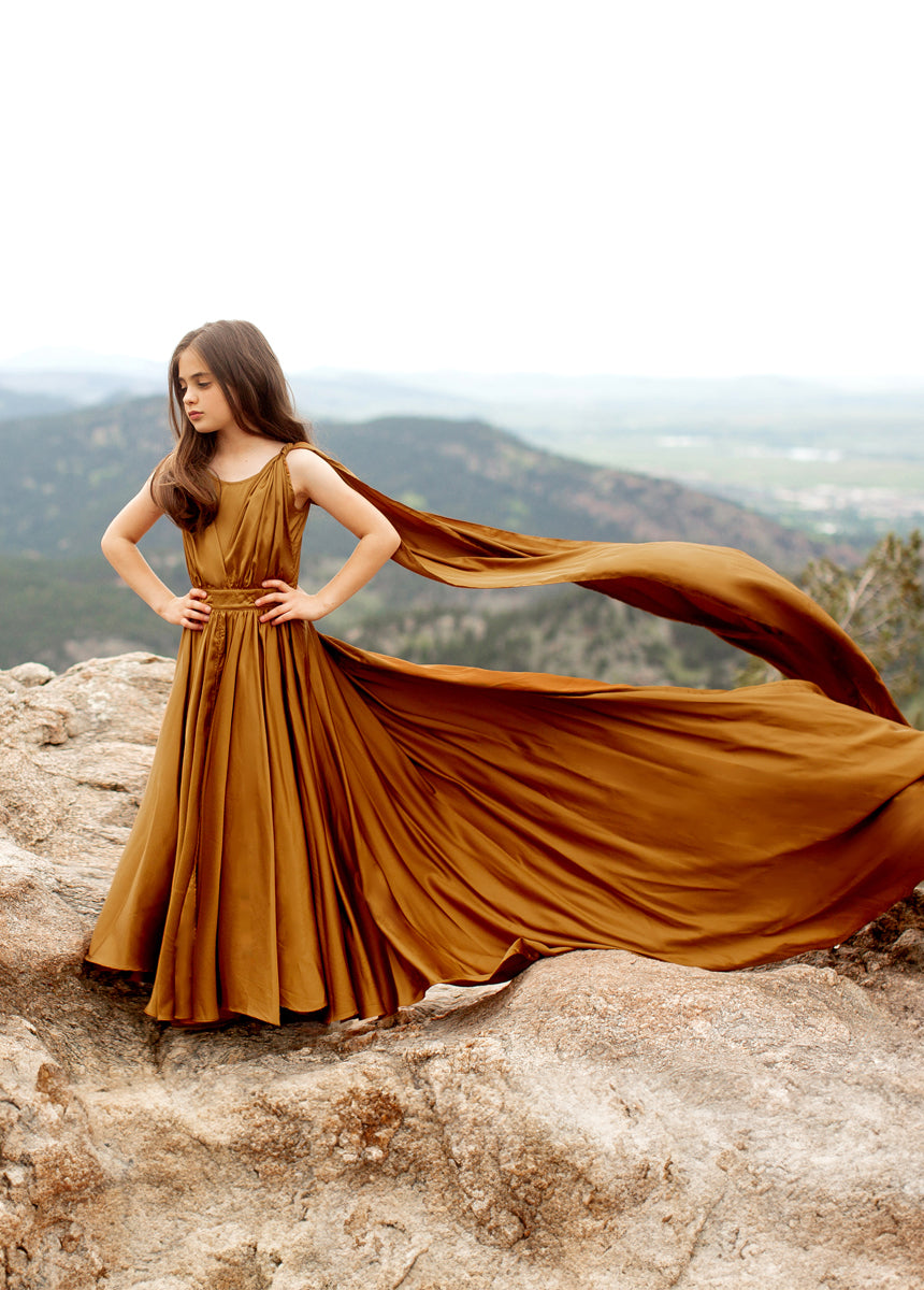 Junie Impact Dress in Dark Honey-My Prom Time