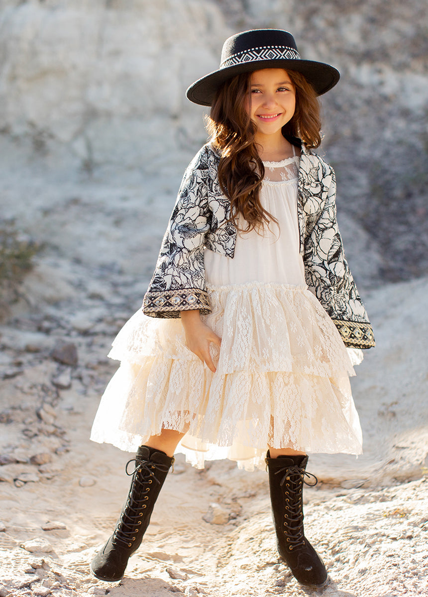 Catrina Dress in Cloud-My Prom Time