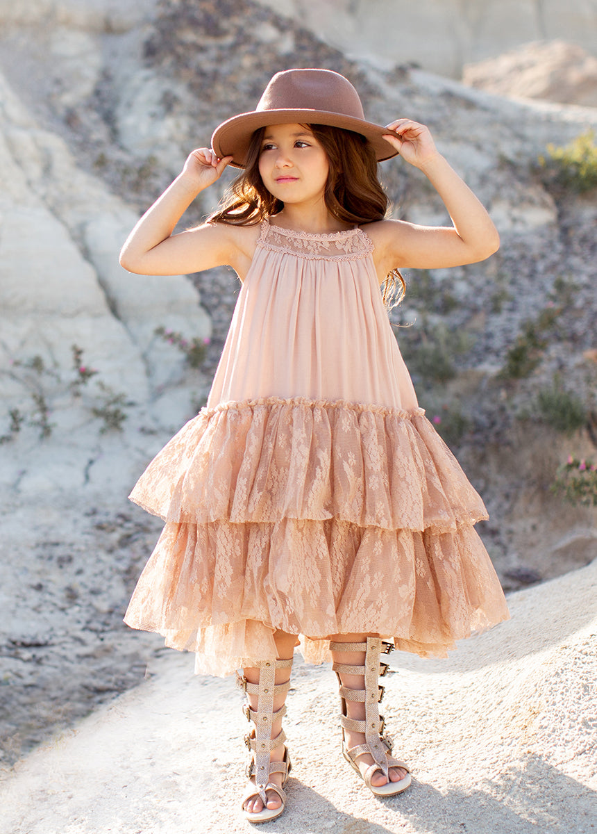 Catrina Dress in Desert Shell-My Prom Time