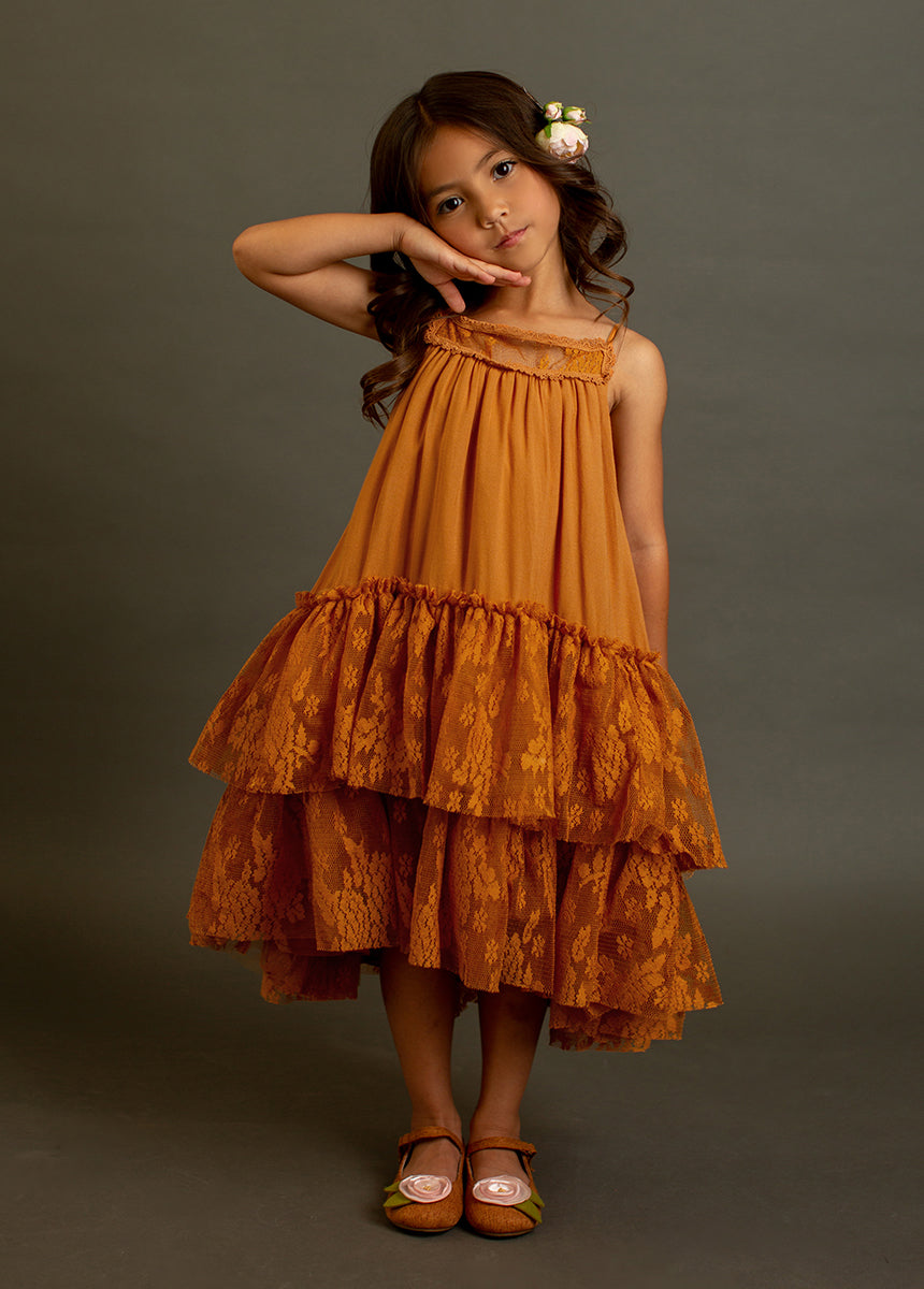 Catrina Dress in Marigold-My Prom Time