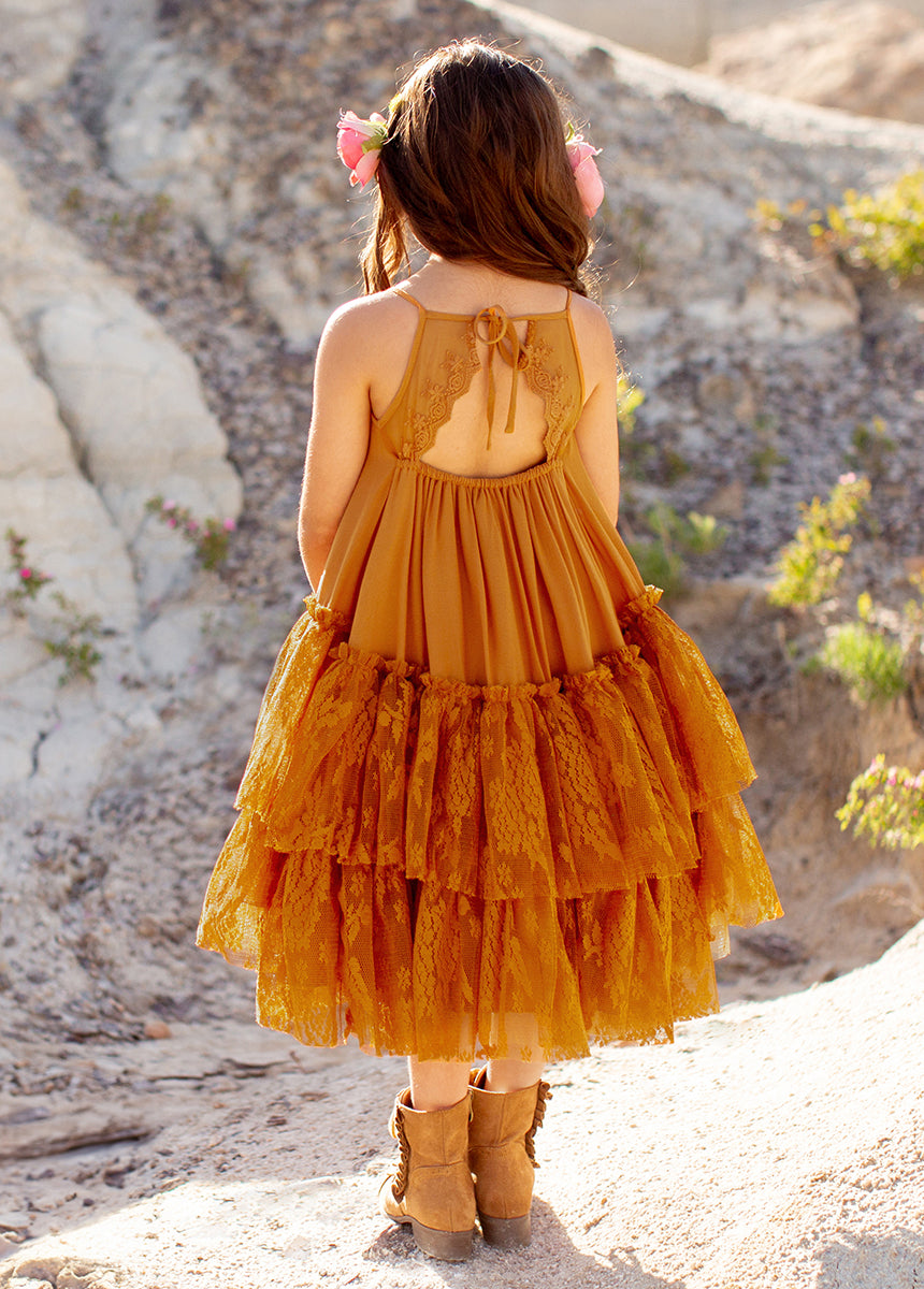 Catrina Dress in Marigold-My Prom Time