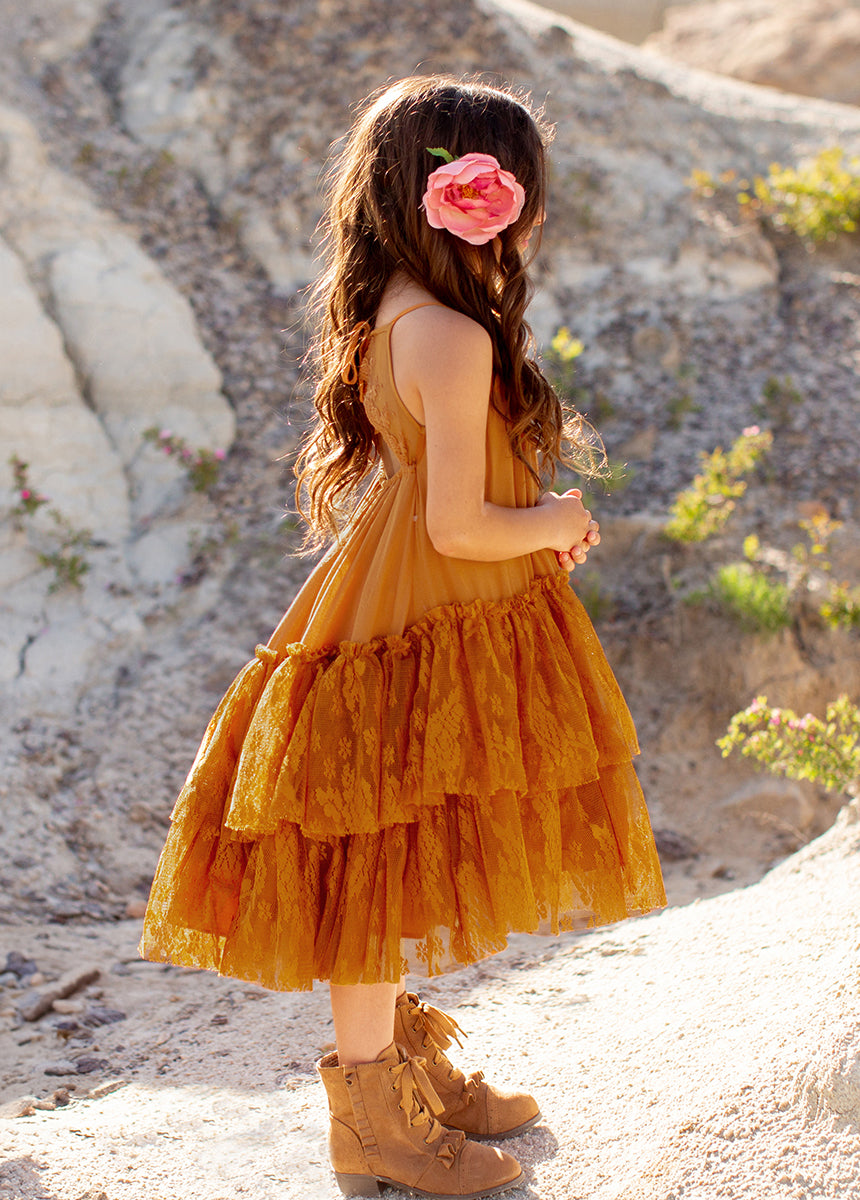 Catrina Dress in Marigold-My Prom Time