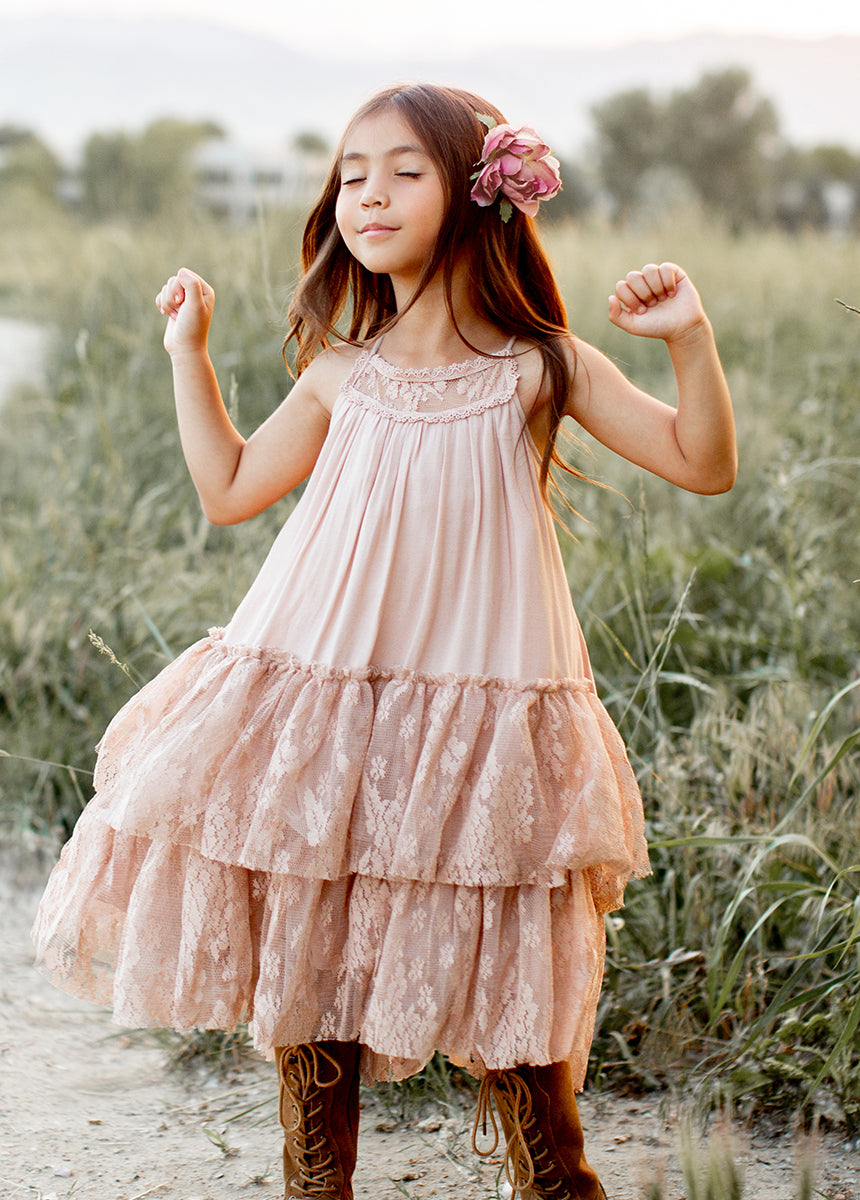 Catrina Dress in Desert Shell-My Prom Time