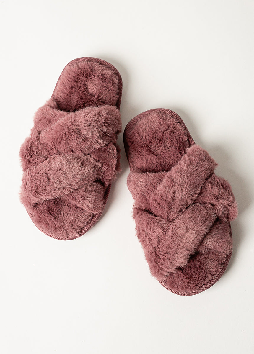 Taisha Slippers in Plum-My Prom Time