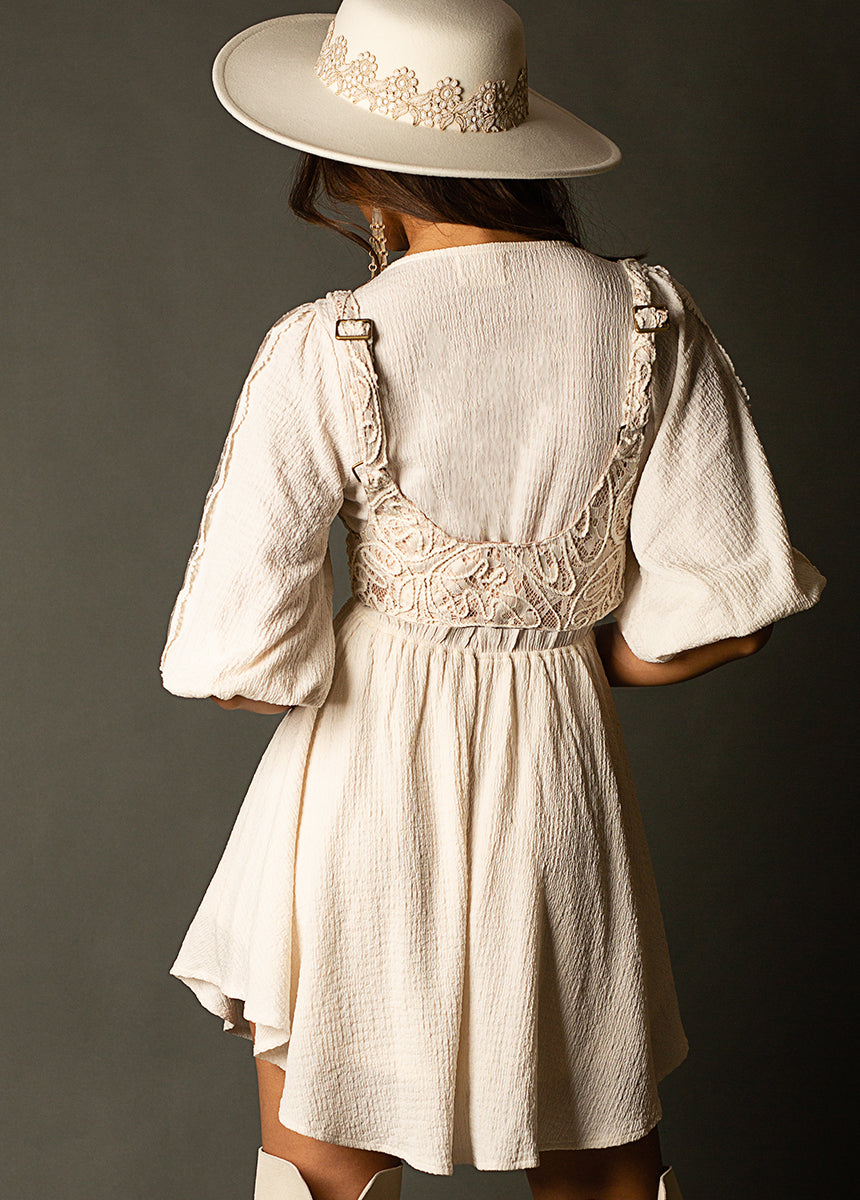 Tashia Harness in Cream-My Prom Time