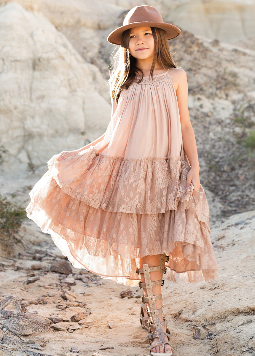 Catrina Dress in Desert Shell-My Prom Time