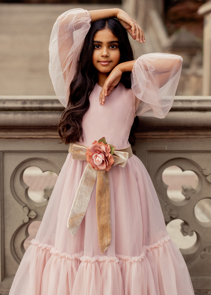 Blair Belt in Pink/Tan-My Prom Time