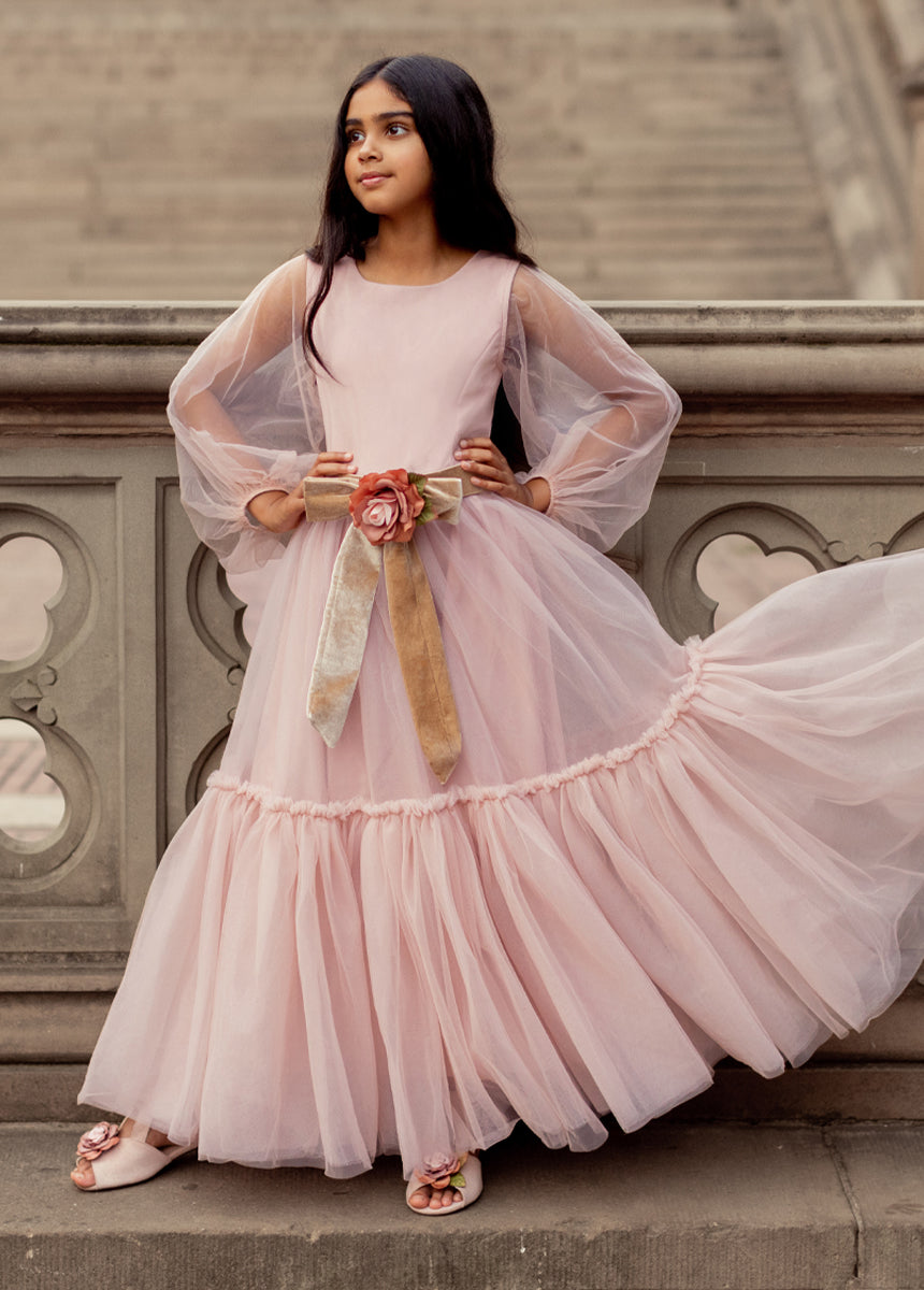 Blair Belt in Pink/Tan-My Prom Time