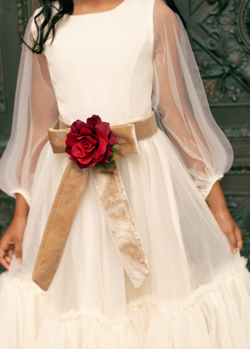 Blair Belt in Scarlet/Tan-My Prom Time